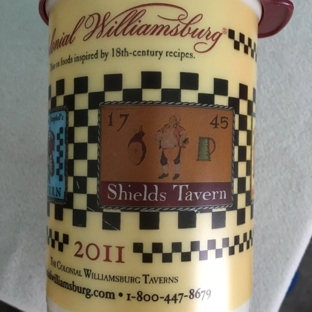 2012 Colonial Williamsburg Taverns Travel Mug by Whirley Drink Works - Picture 15 of 16
